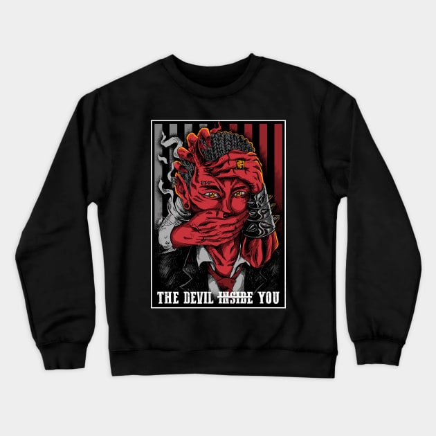 the devil rule Crewneck Sweatshirt by spoilerinc